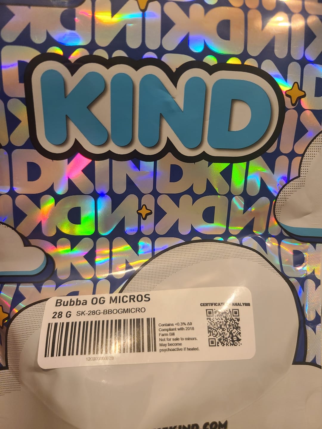 Customer photo review of Bubba OG MICROS - 28 Grams - Indica
