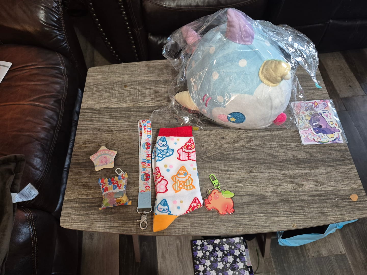 Customer photo review of Cute Lil Clown Socks!