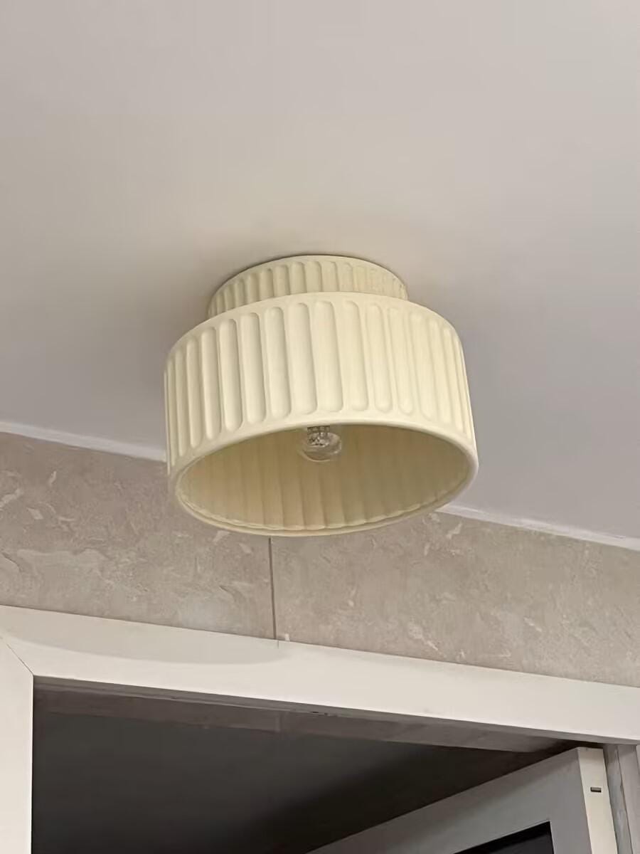 Customer photo review of Ceiling Light, Kami Pleated Resin Shade, E27, Ceiling or Wall Mount