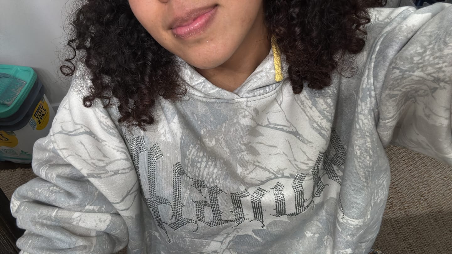 Customer photo review of W5168 - Camo Bling Hoodie