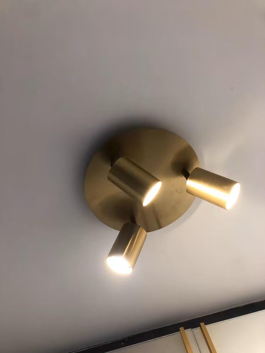 Customer photo review of Hugo Spotlight Ceiling Light, Metal & Brass, GU10, 3 or 5 Heads