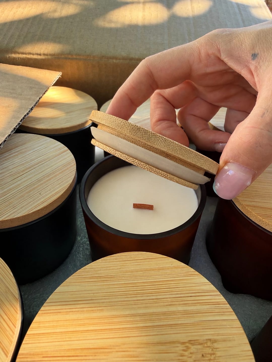 Customer photo review of Cera de Soja + Coco para Velas en Vaso (BPF)