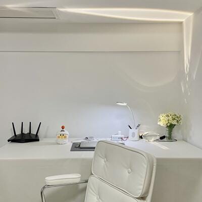 Customer photo review of Table Lamp, Atman Crystal Glass Oval, Chrome Base, Integrated LED