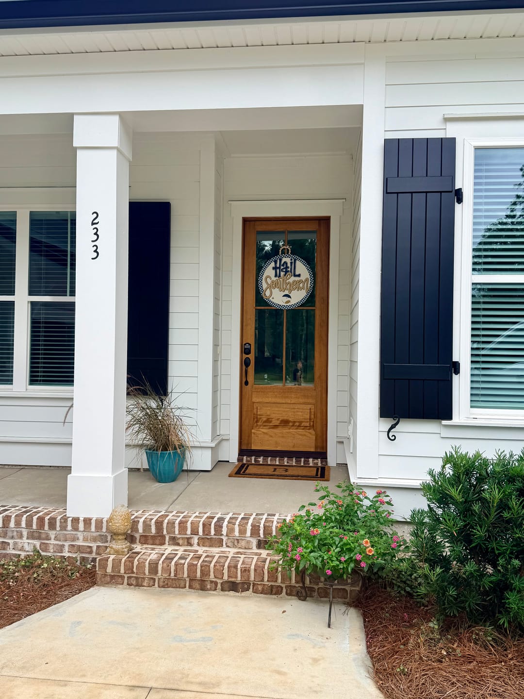 Customer photo review of Hail Southern Circle Door Hanger