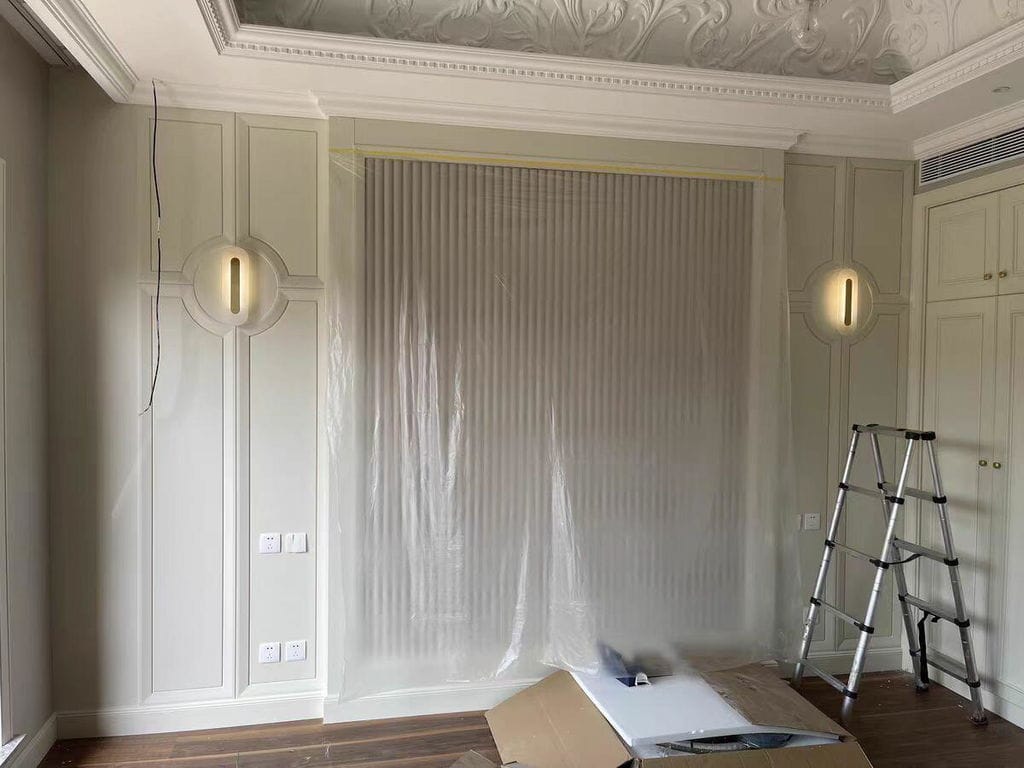 Customer photo review of Wall Sconce, Genuine Alabaster & Brass, Integrated LED, Dimmable