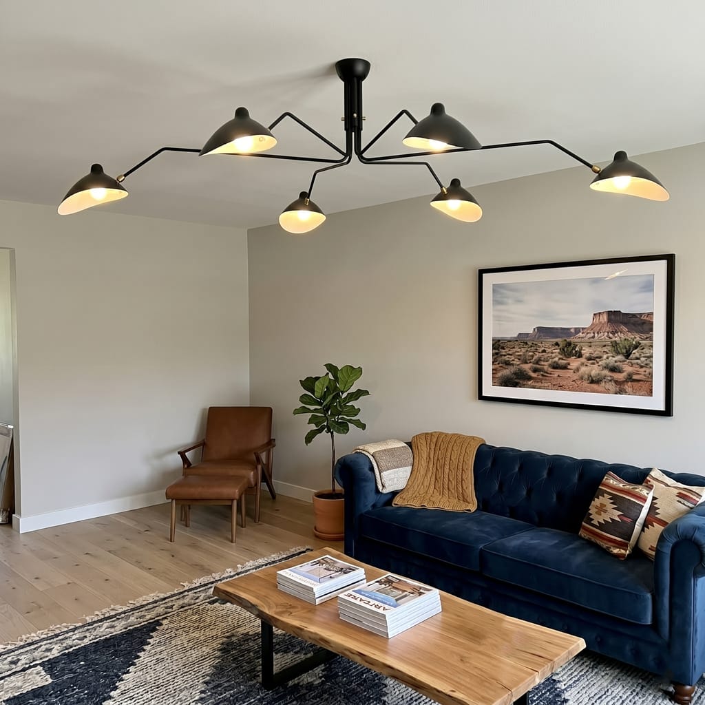 Customer photo review of Chandelier, Multi-Arm Spider, Metal and Brass, E26 / E27, 3 or 6 Heads