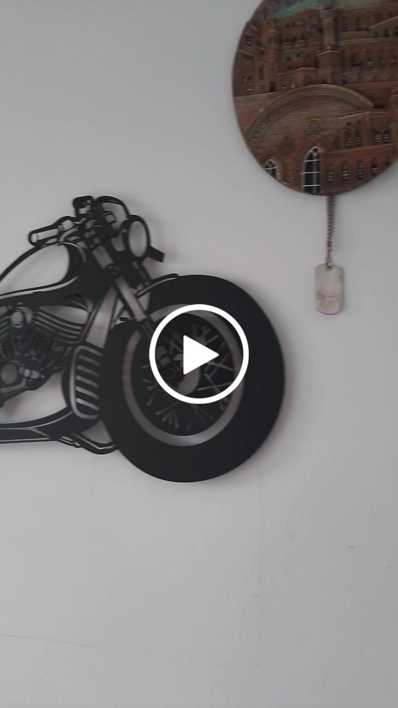 Customer video review of Chopper Ruh – Metal Motosiklet Duvar Dekoru