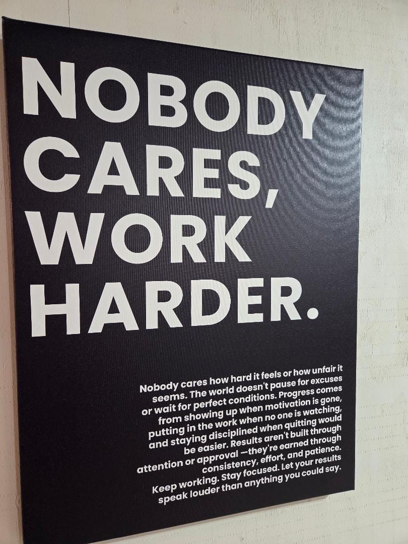 Customer photo review of Nobody Cares - Definition