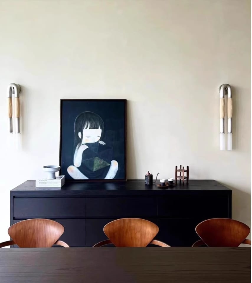 Customer photo review of Horsehair Wall Lamp, Wrought Iron, White Glass Shade, G9, 3000K
