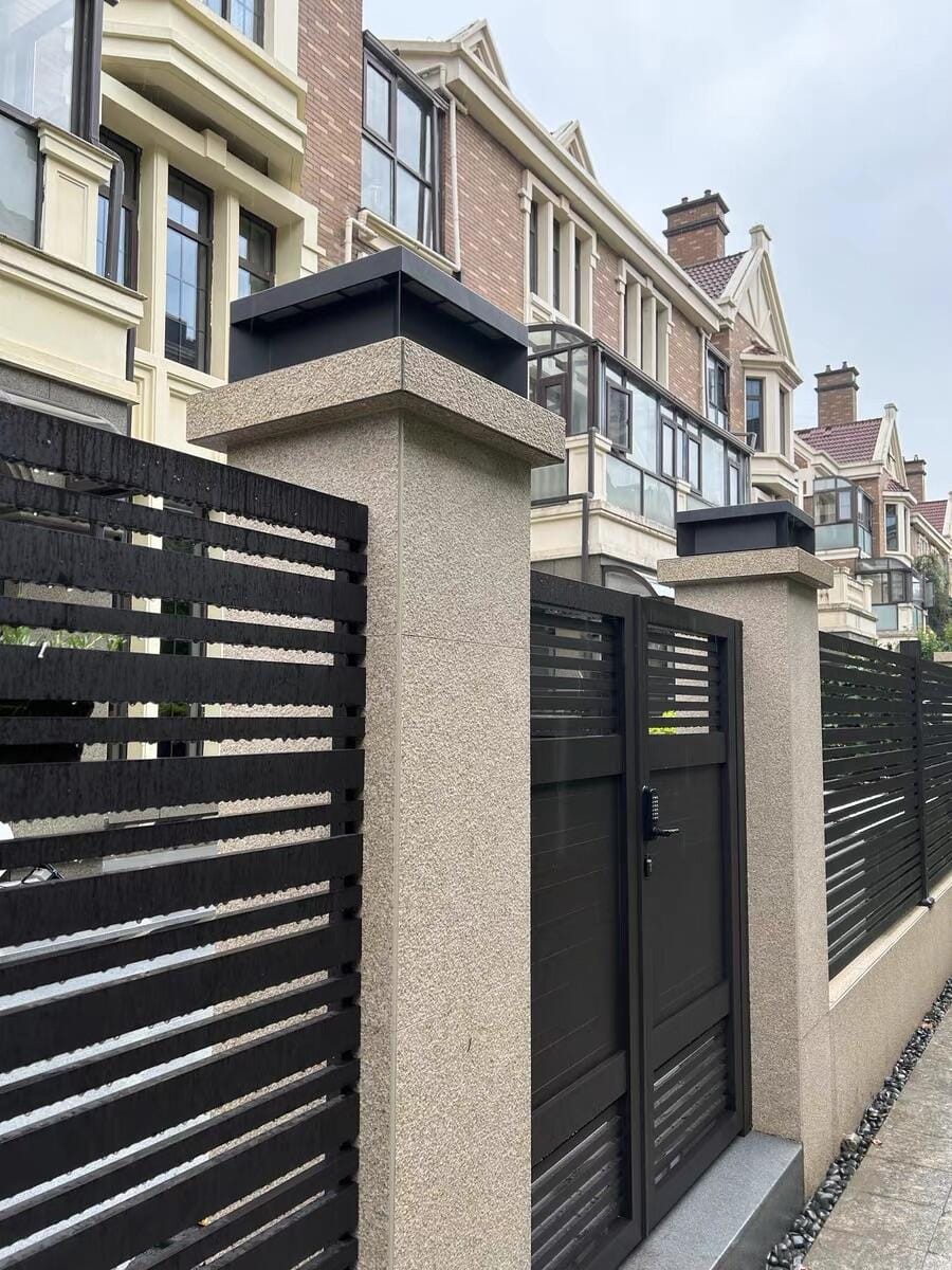 Customer photo review of Outdoor Post Light, Black Metal, Frosted Acrylic, LED, IP65
