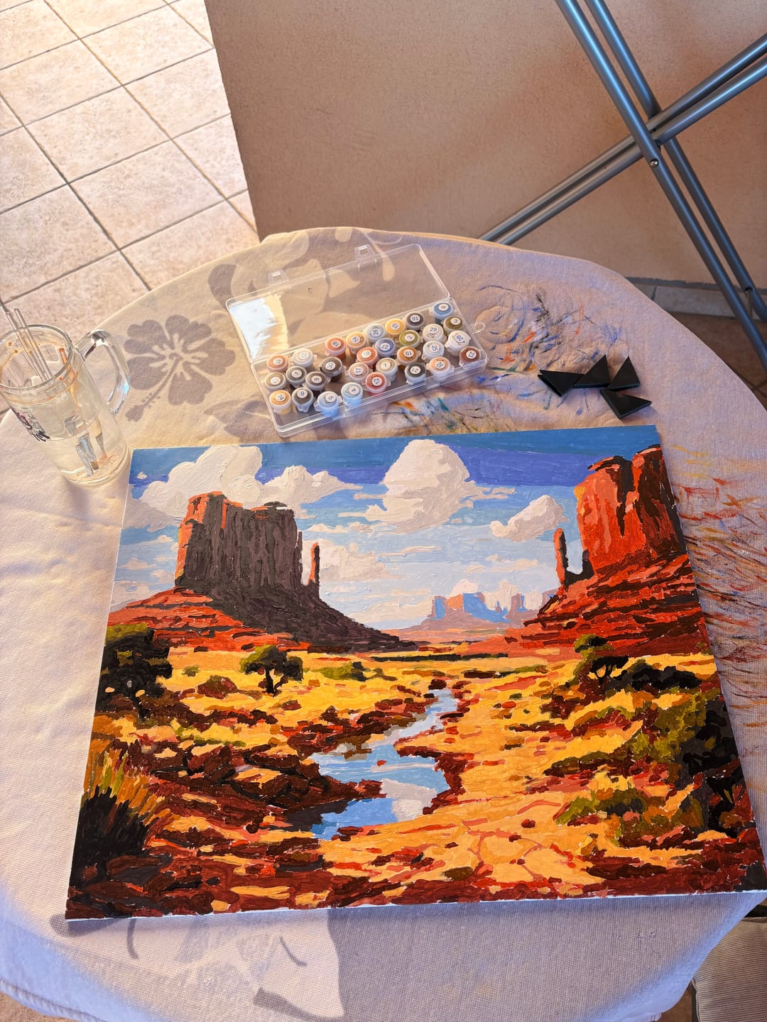 Customer photo review of Monument Valley Painting by Numbers