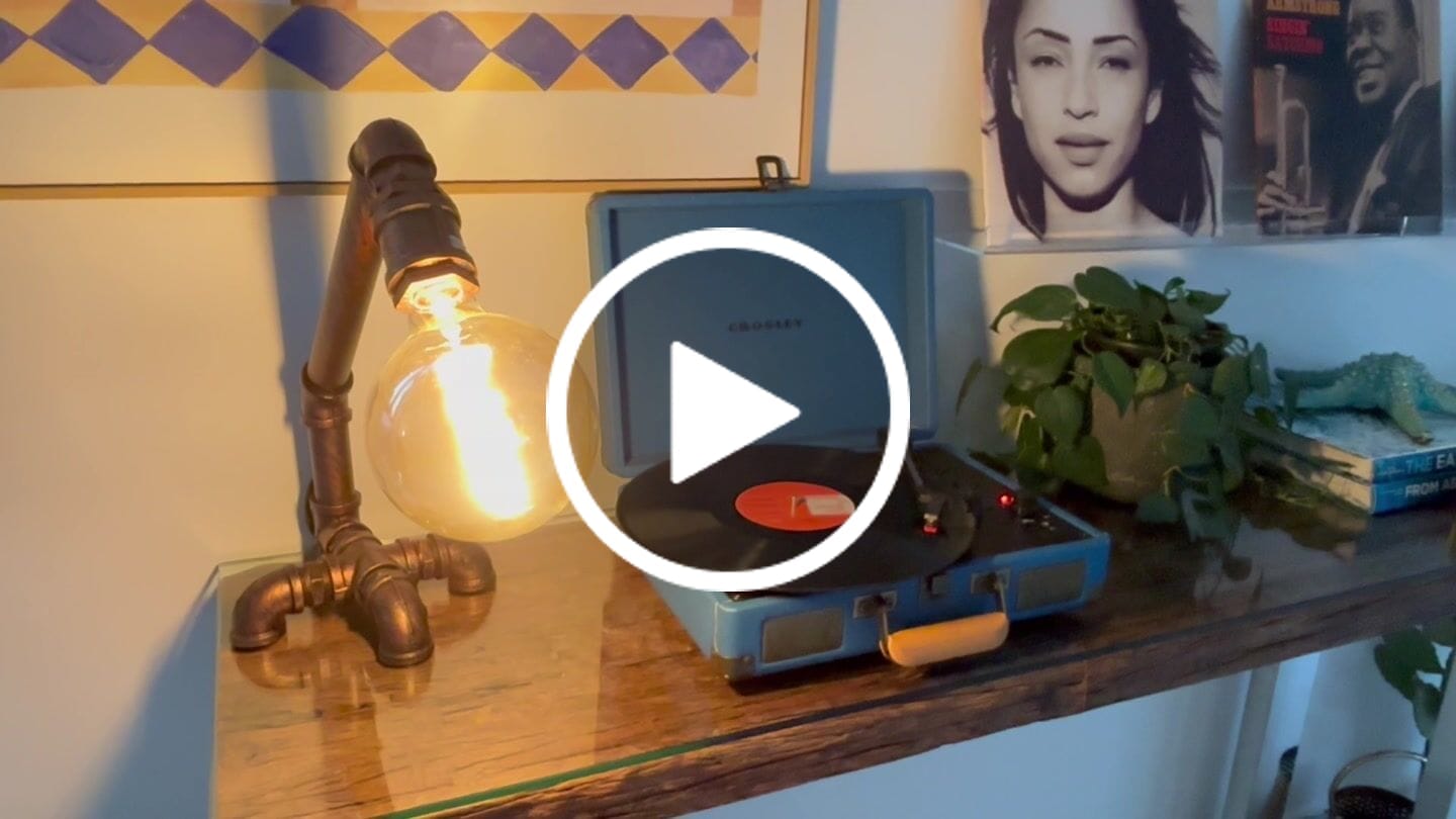 Customer video review of Industrial Rustic Pipe Table Lamp Cy-Ltd-014