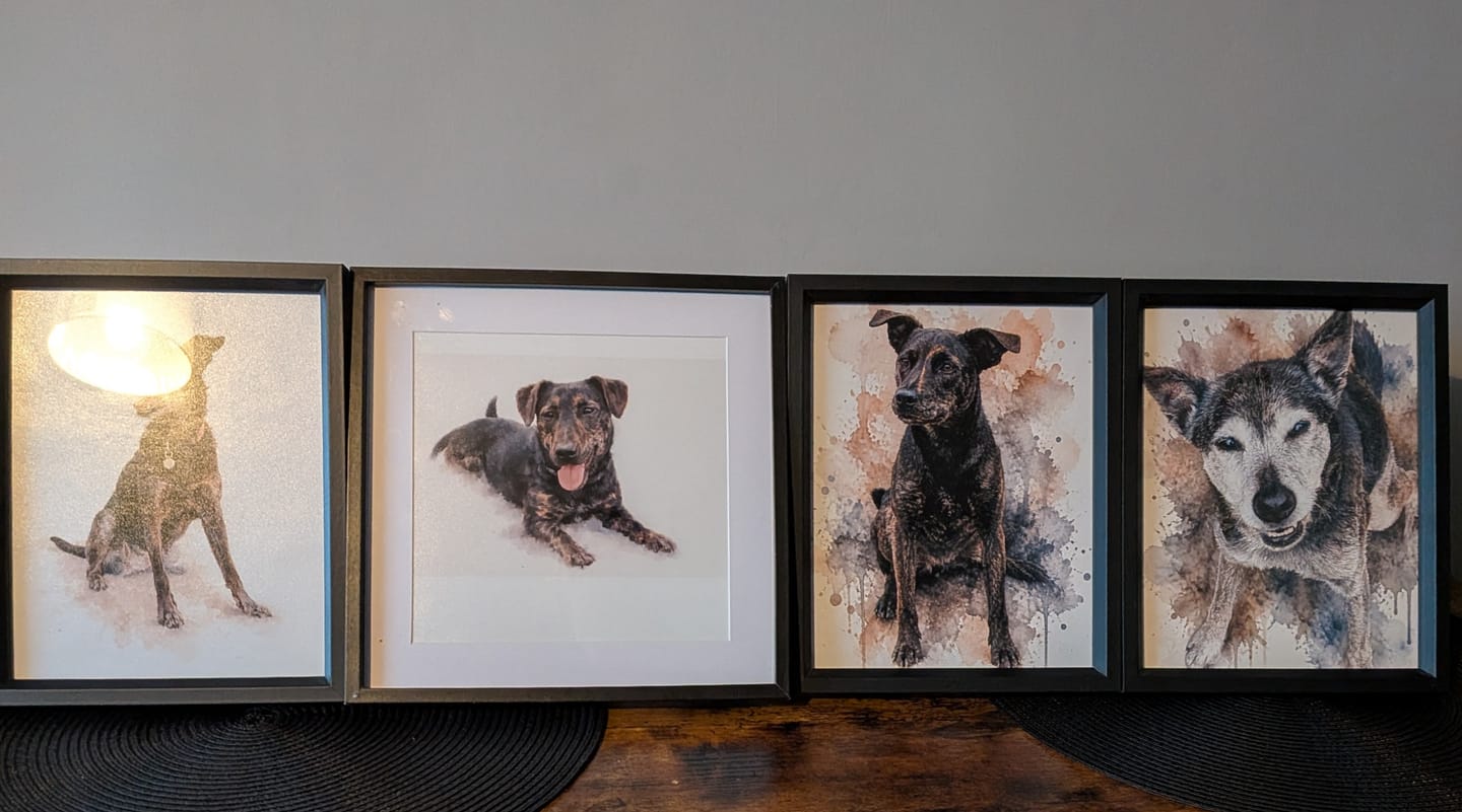 Customer photo review of Watercolours - Personalised Poster