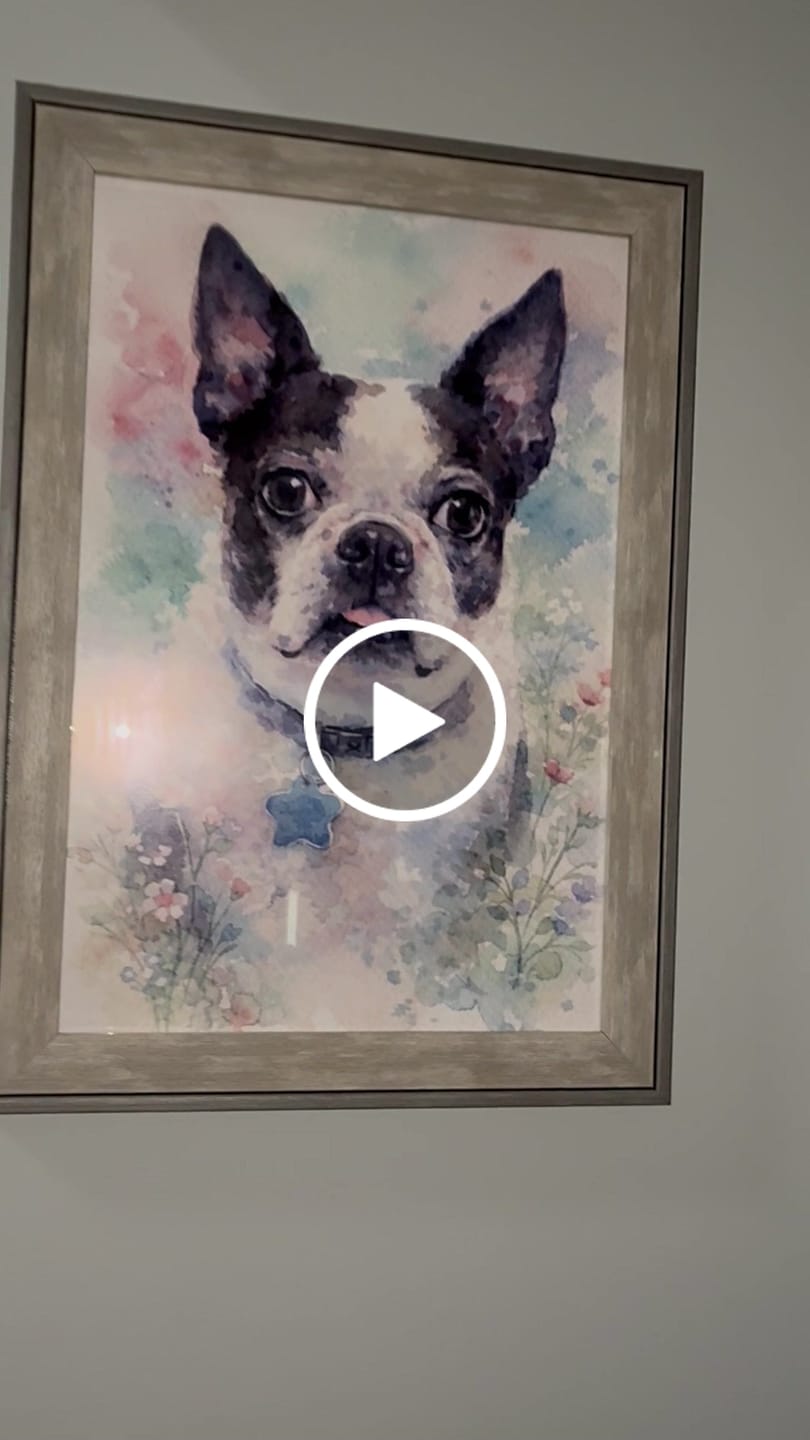 Customer video review of Watercolor - Personalized Poster