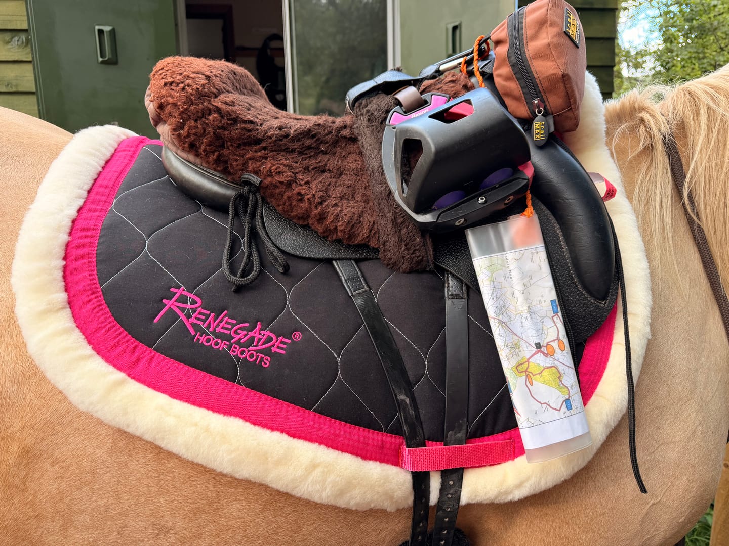 Customer photo review of Archer Equine Saddle Pad - Hidalgo - All Black/White Logo