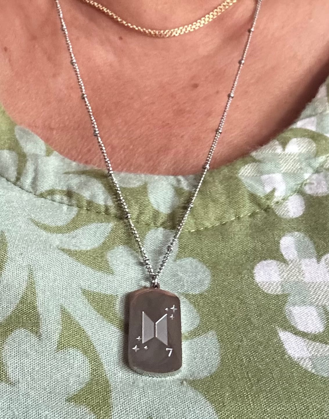 Customer photo review of Army Dog Tag Necklace