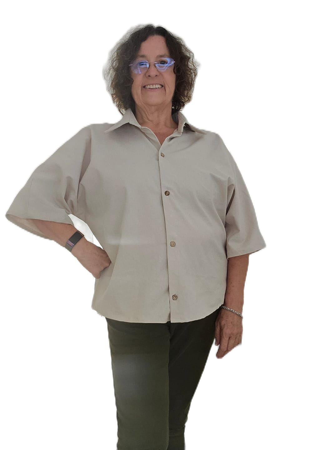 Customer photo review of Special Offer Linen Feel 100% Cotton Fabric