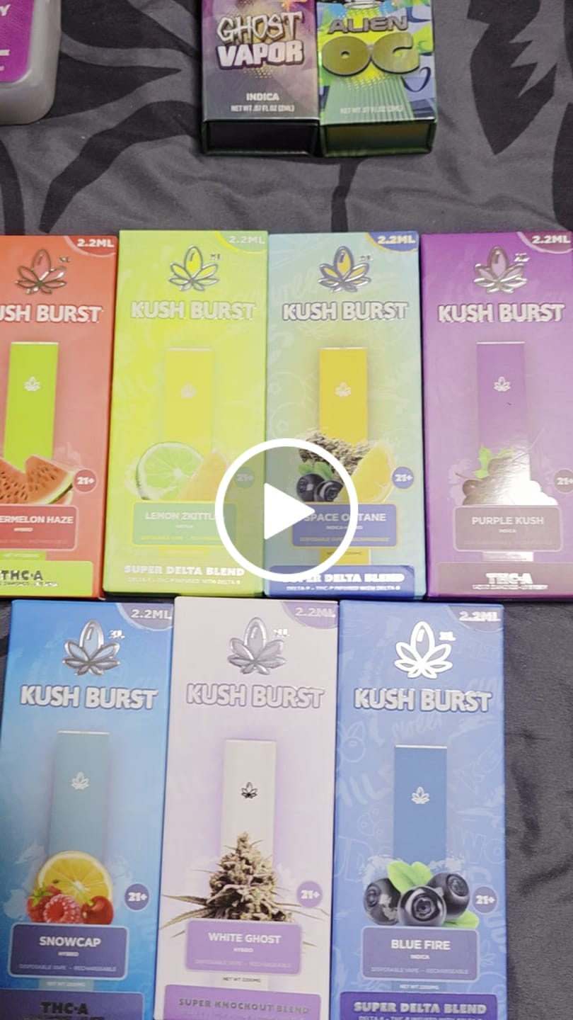 Customer video review of Kush Burst - 2G THCa Purple Kush (Indica)