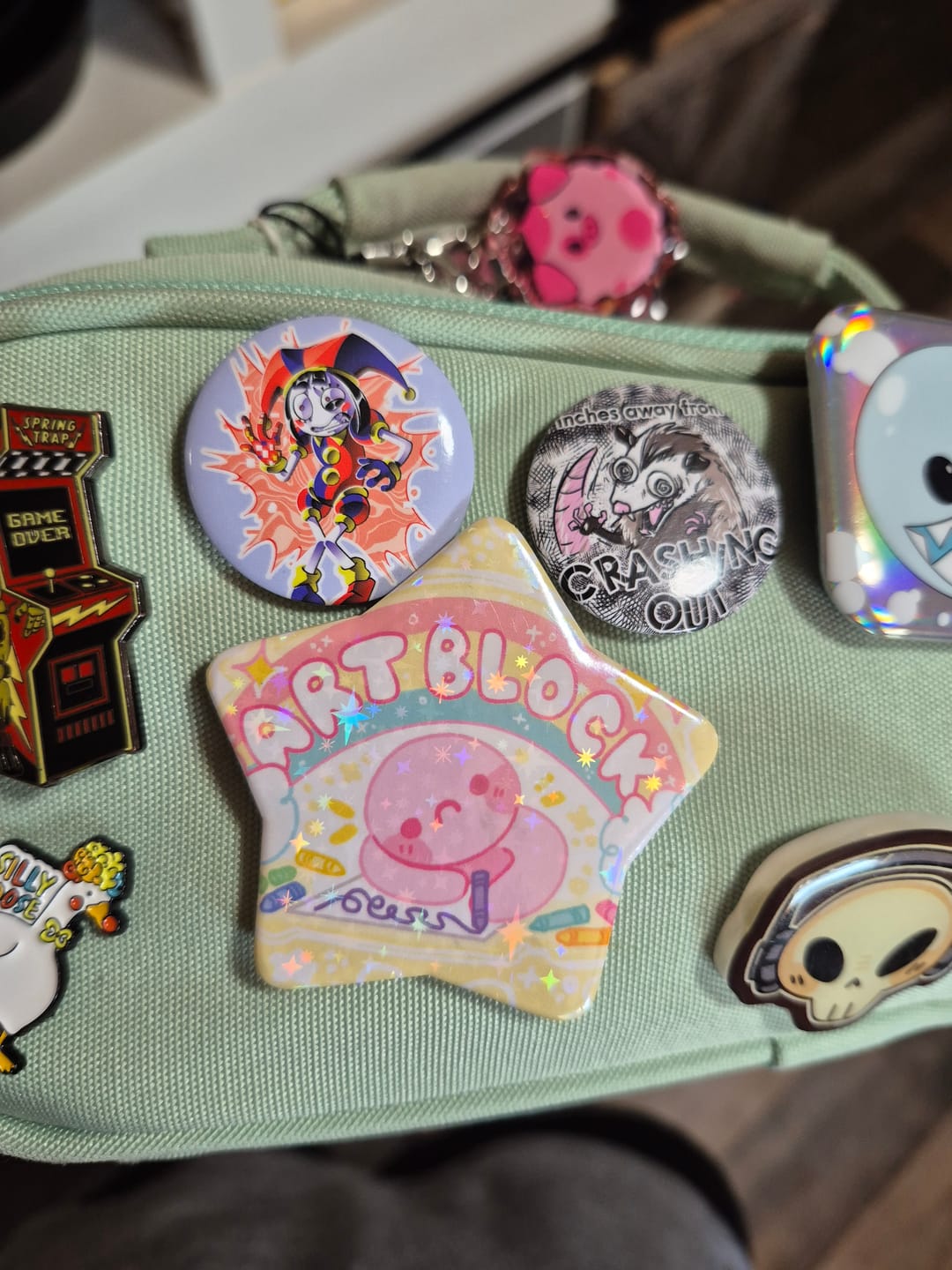 Customer photo review of Art Block Large Glitter Star Button