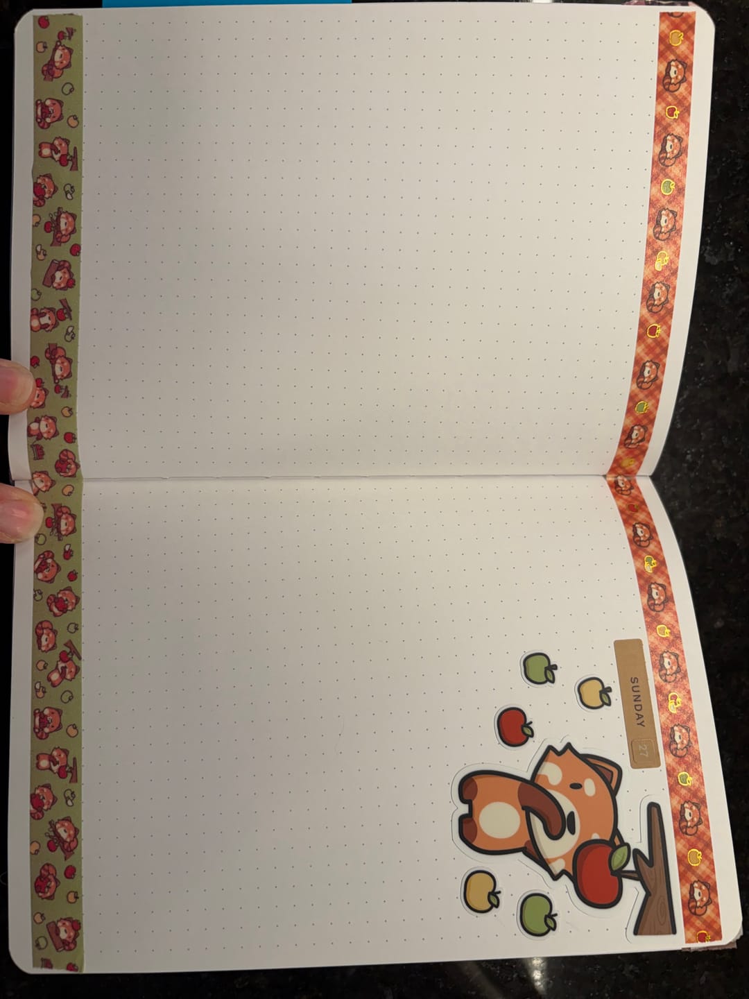 Customer photo review of Fall Pandas Sticker Set