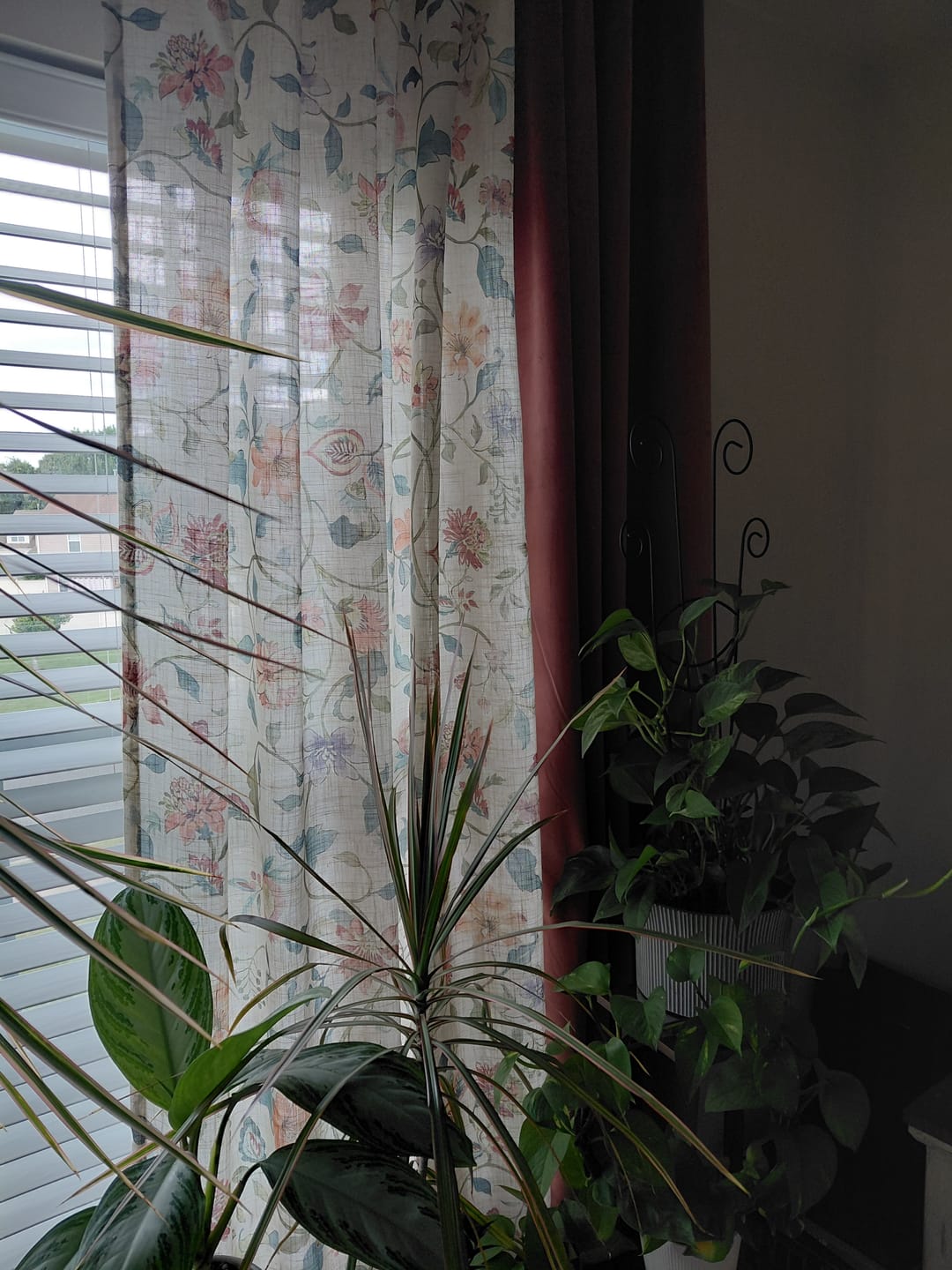 Customer photo review of Hattie Floral Linen Blend Curtains (2 Panels)