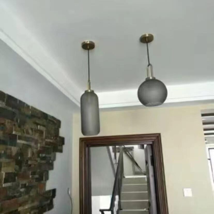 Customer photo review of Pendant Light, Copper-Plated Glass Shade, E26/E27, Hardwired