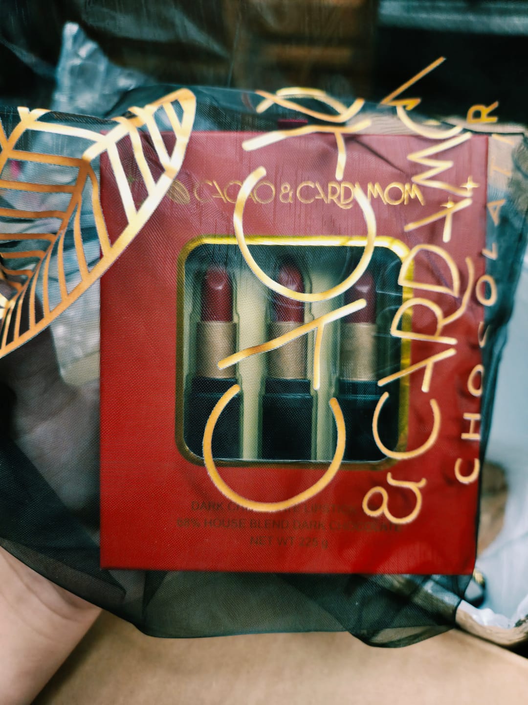 Customer photo review of Dark Chocolate Lipsticks, Set of 3