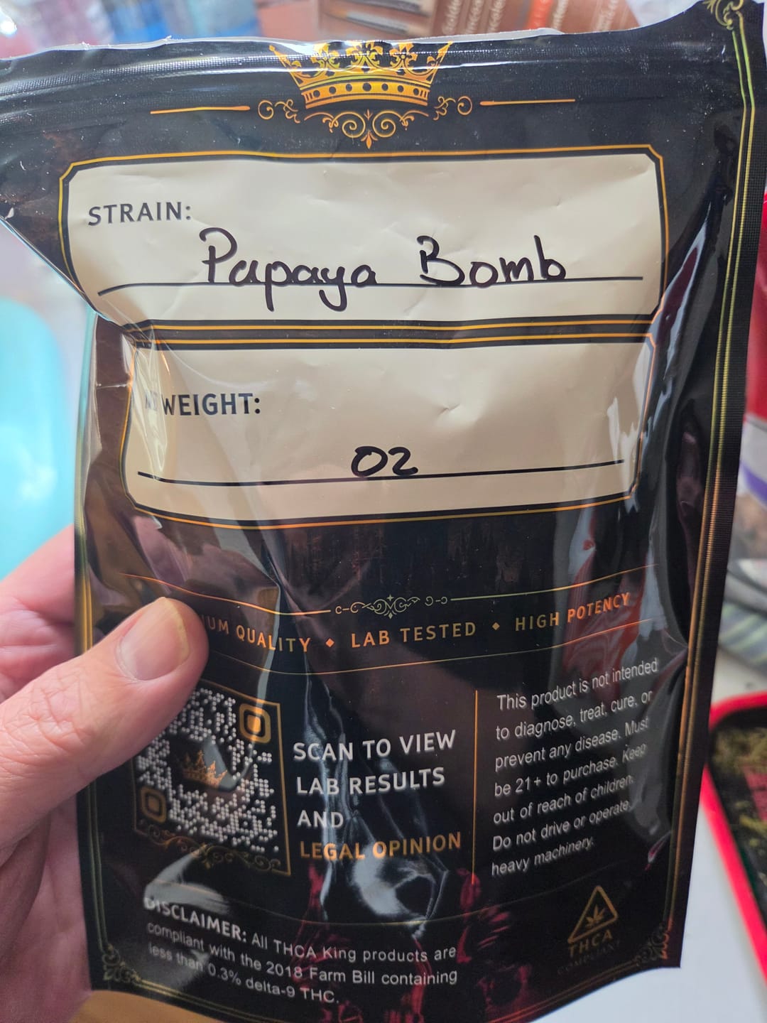 Customer photo review of Papaya Bomb Light Assist THCA