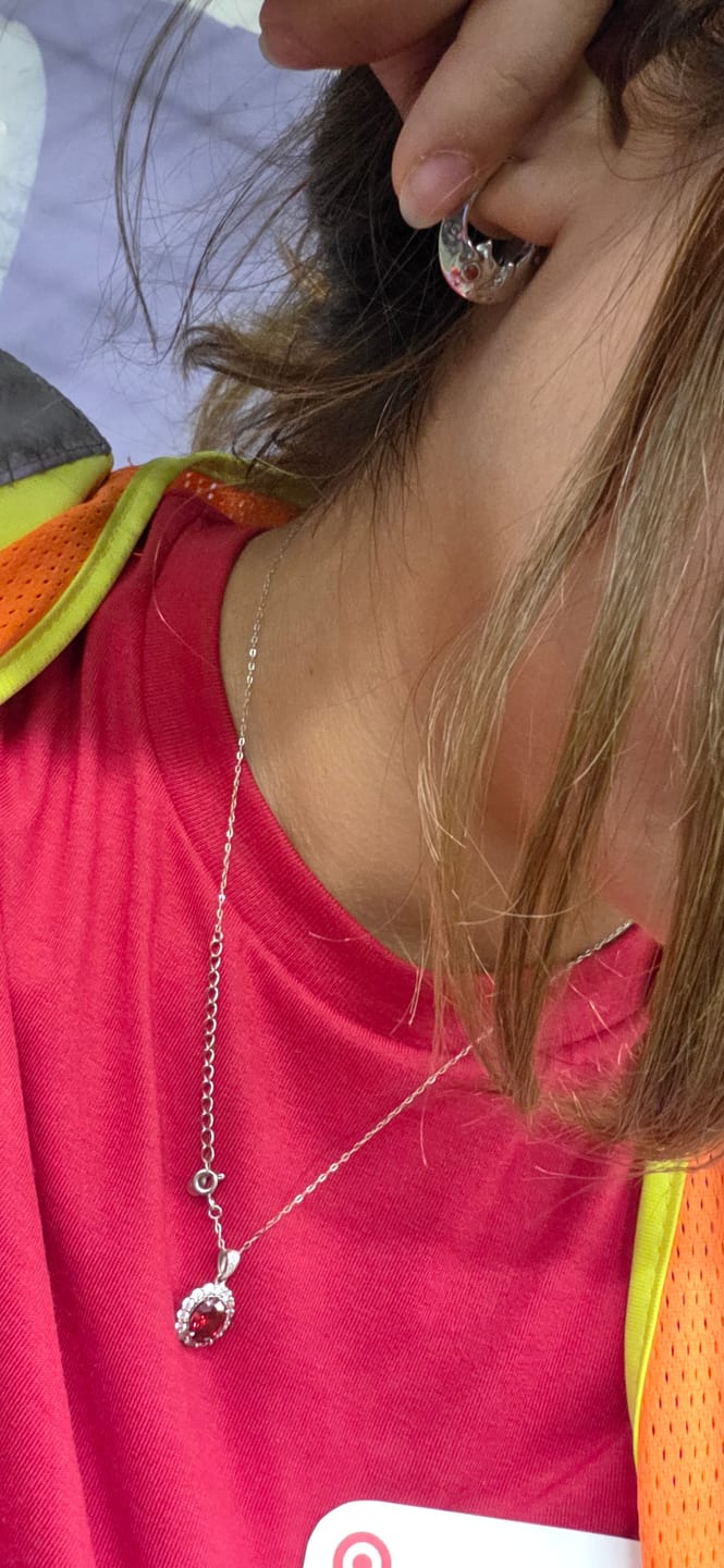 Customer photo review of LUNA HOOP EARRING