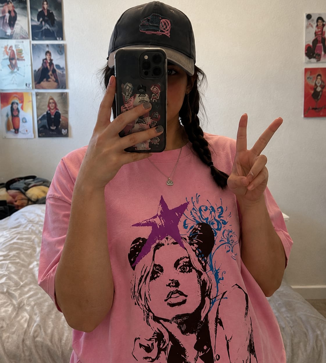 Customer photo review of STAR BLOOM LIGHT PINK TEE
