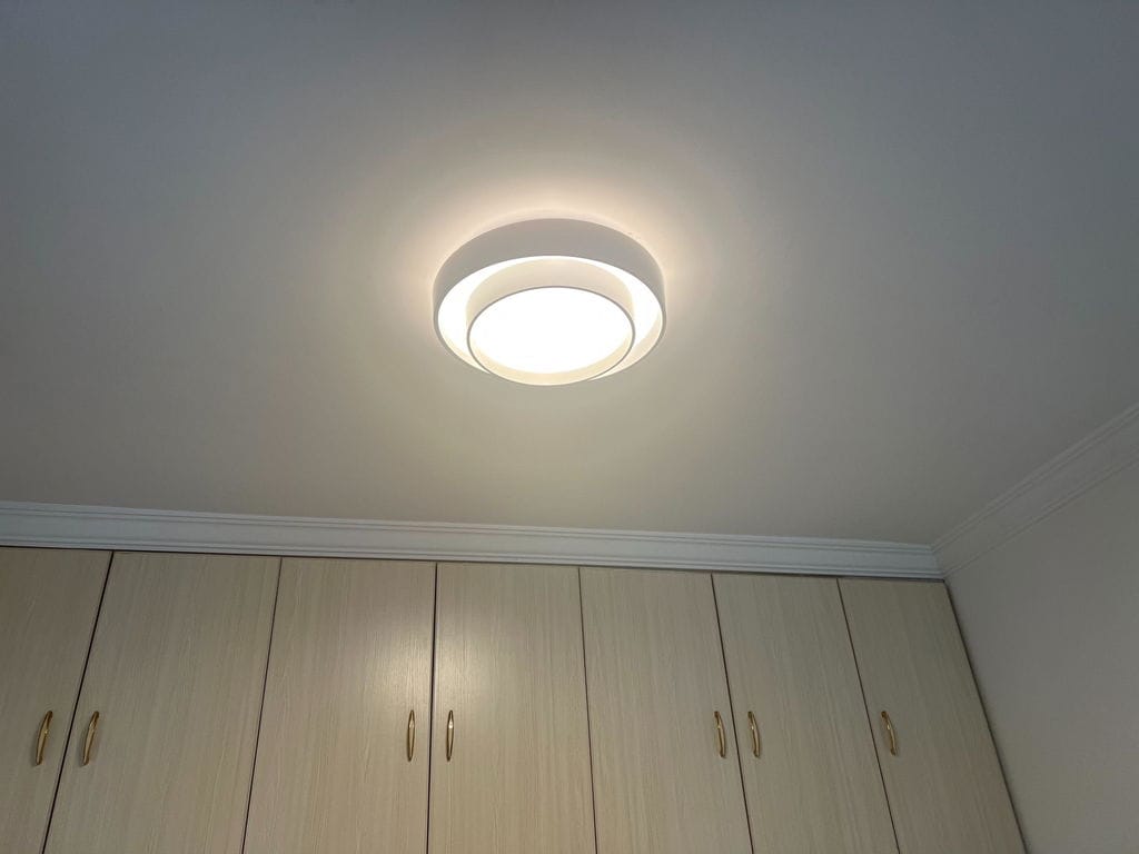 Customer photo review of Melody Ceiling Light, Cylinder Shade, Integrated LED, White Grey Black