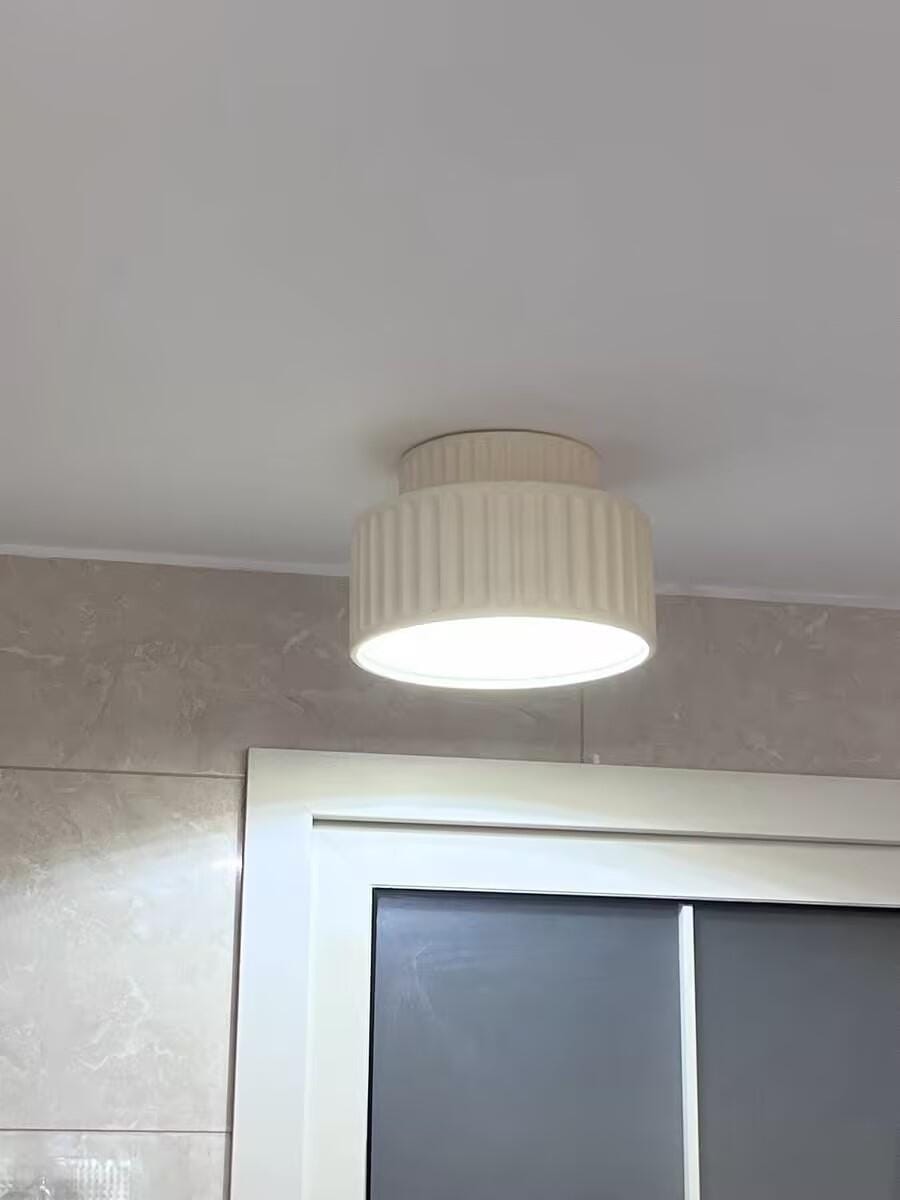 Customer photo review of Ceiling Light, Kami Pleated Resin Shade, E27, Ceiling or Wall Mount