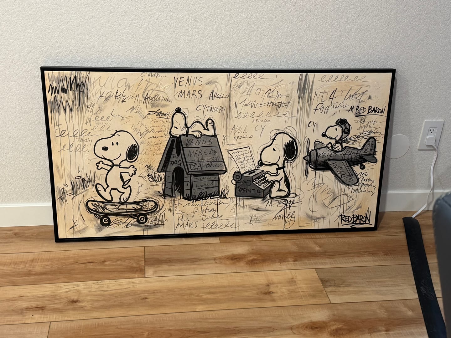 Customer photo review of Abstract Graffiti Art #CSQ027