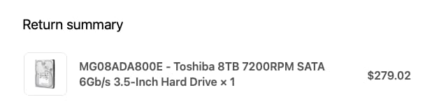 Customer photo review of MG08ADA800E - Toshiba 8TB 7200RPM SATA 6Gb/s 3.5-Inch Hard Drive