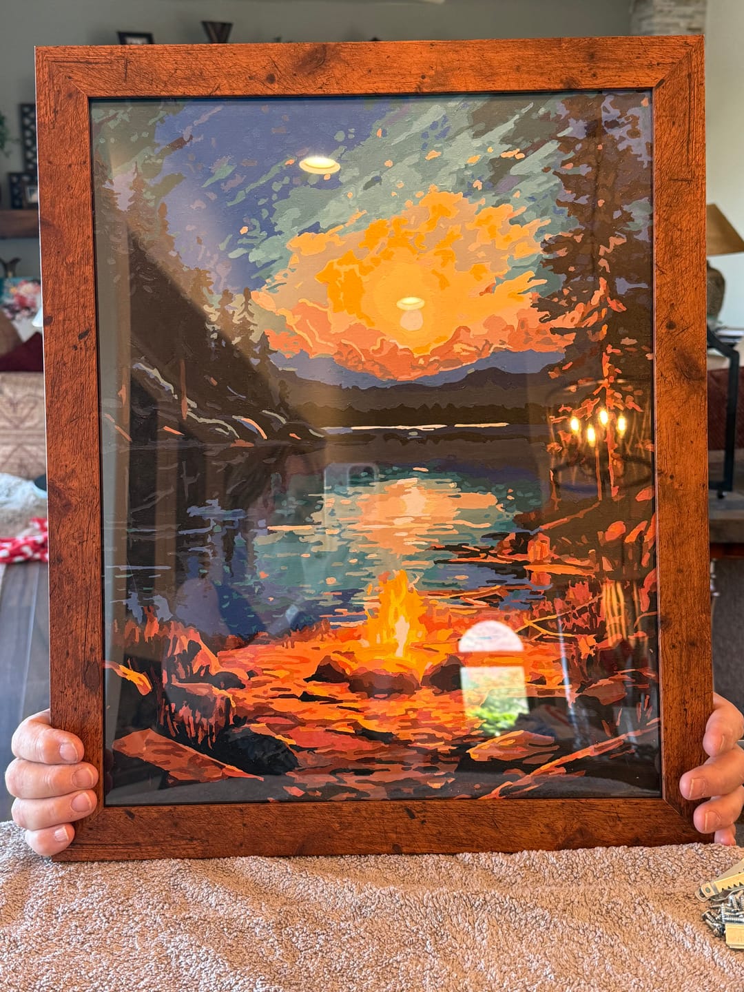 Customer photo review of Night by the Lakeside