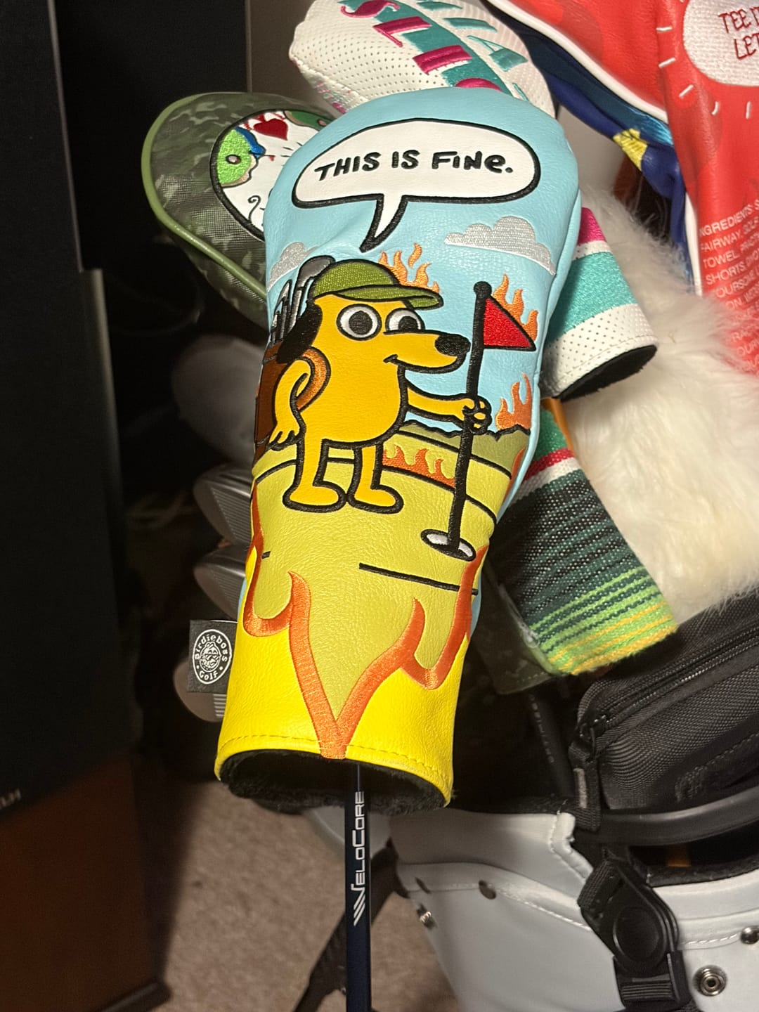 Customer photo review of This is Fine Headcover