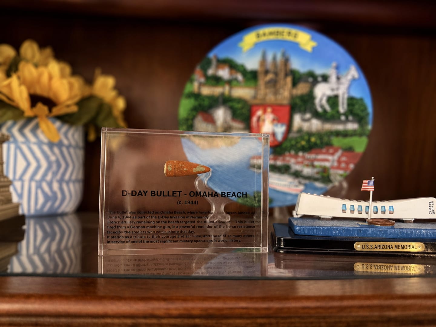 Customer photo review of D-Day Bullet Artifact Display