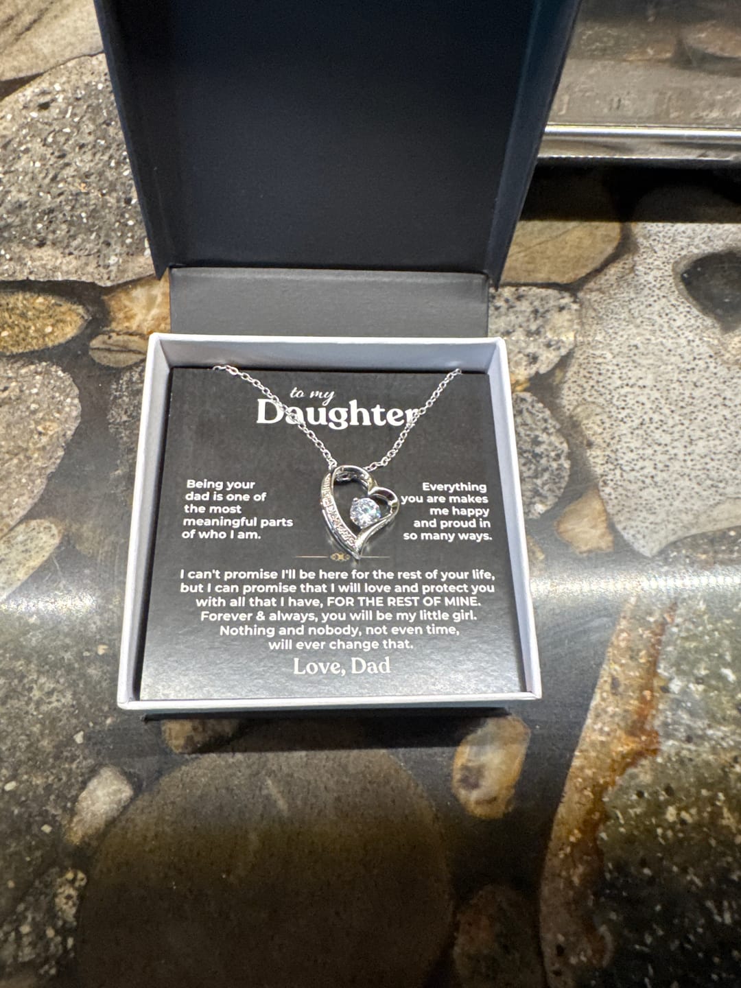 Customer photo review of To My Daughter - Being Your Dad - Beautiful Gift Set - SS622