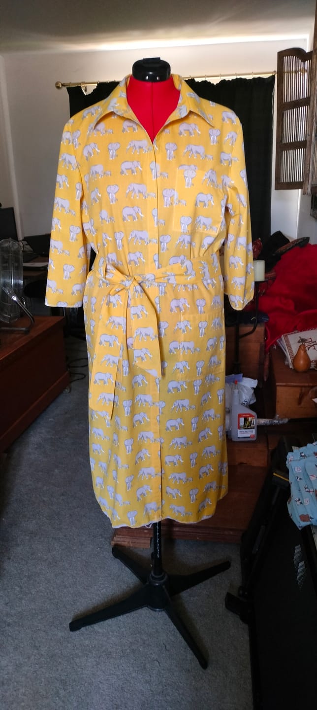 Customer photo review of Elephant Family Polycotton Fabric