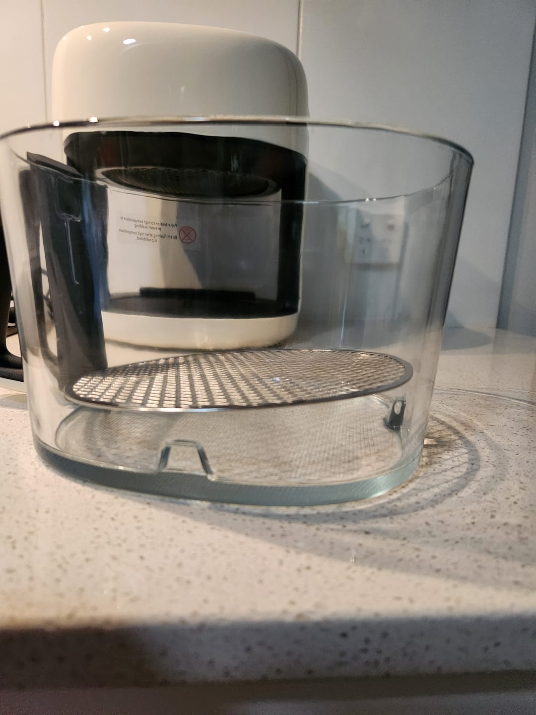 Customer photo review of Premium Glass Air Fryer