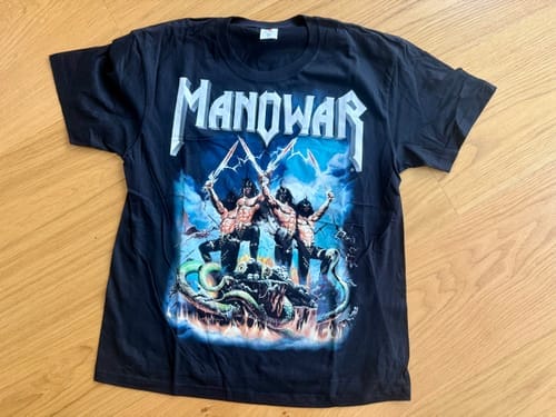 Customer photo review of Manowar T-Shirt We Are Gods Of War