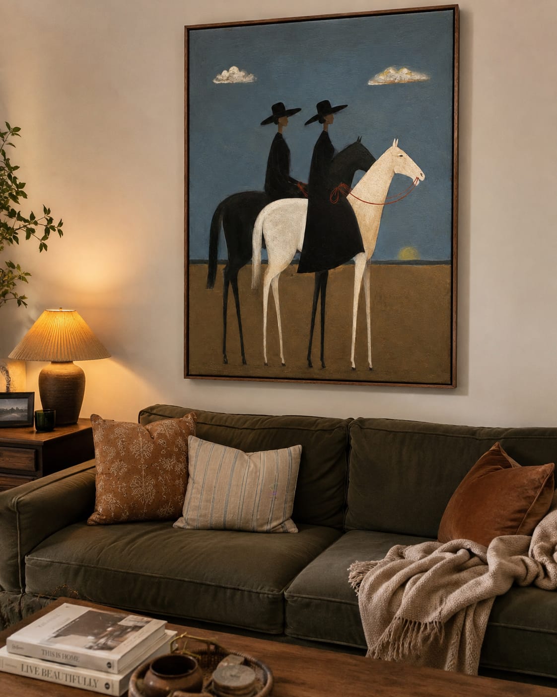 Customer photo review of Silent Horizon Riders-Horse Painting