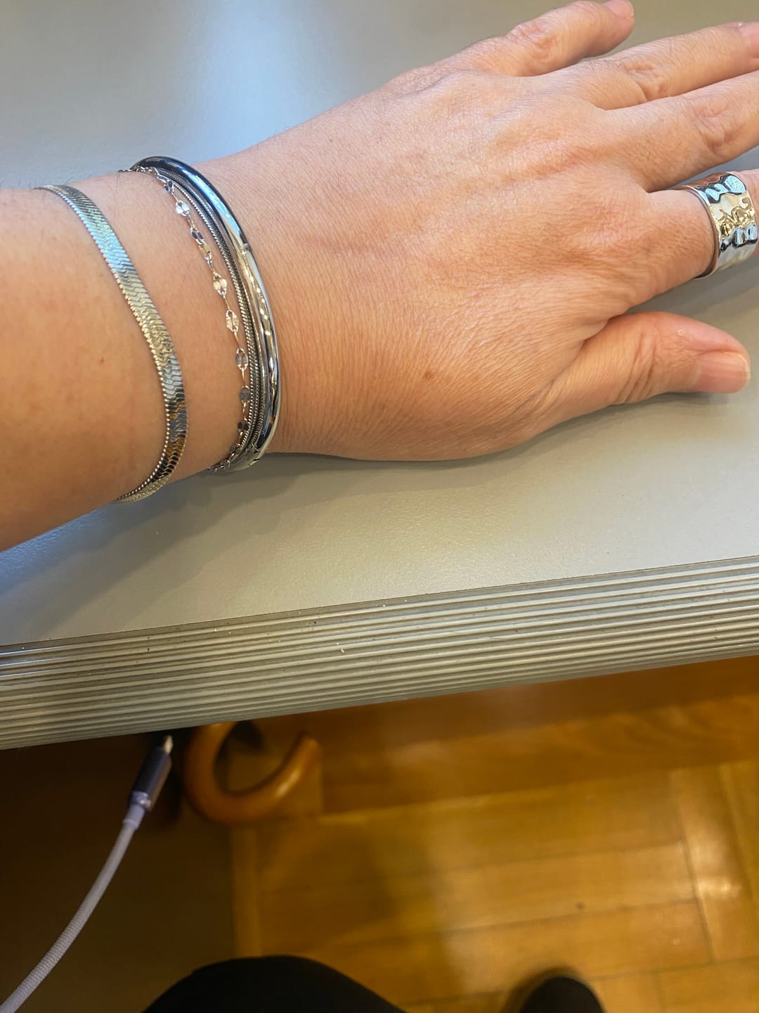 Customer photo review of Classic Oval Bangle