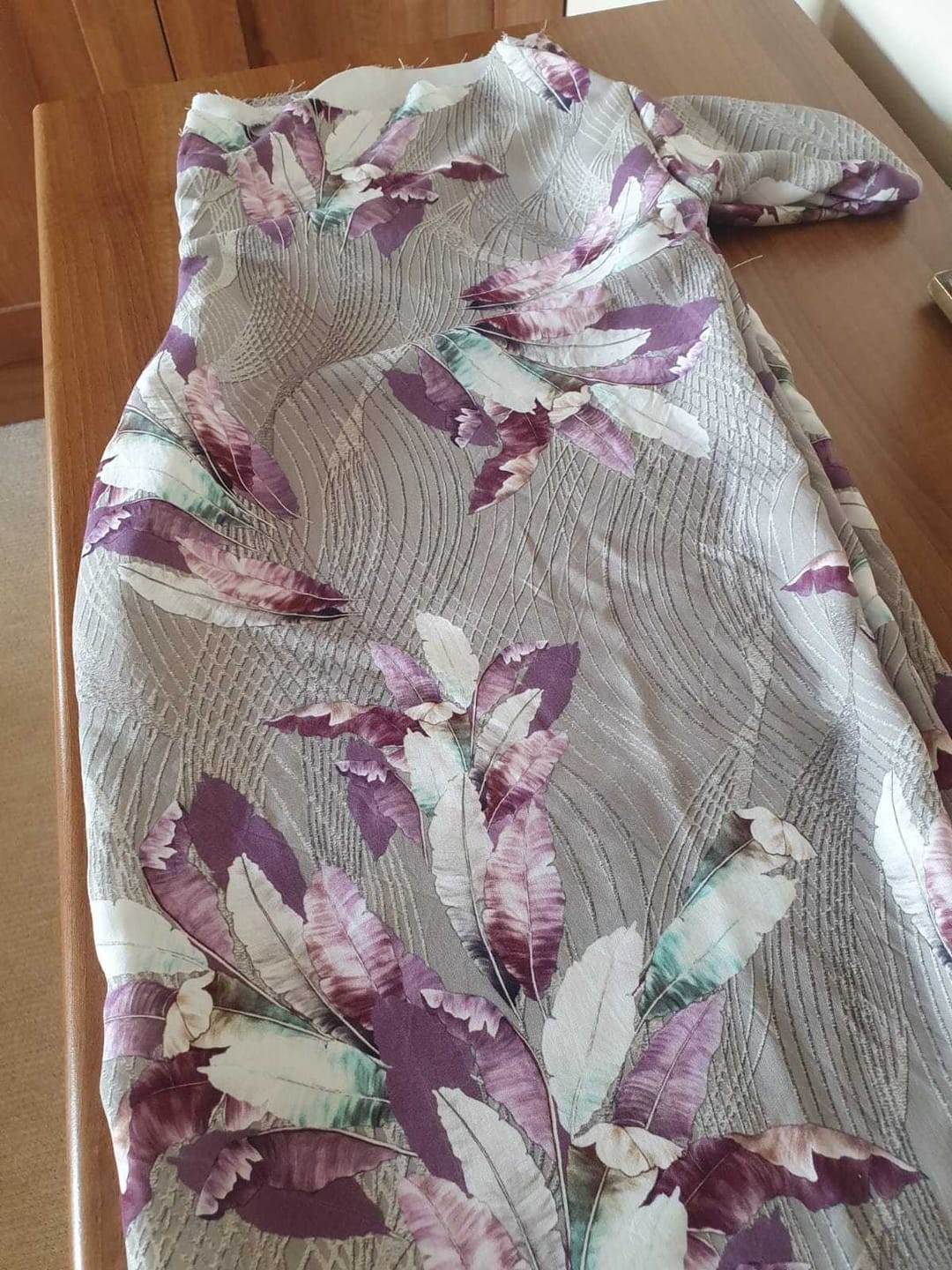 Customer photo review of Palm Weave Viscose Challis Fabric