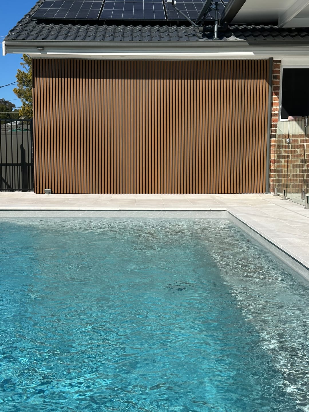 Customer photo review of Teak Wood | Outdoor Panel 2.2M