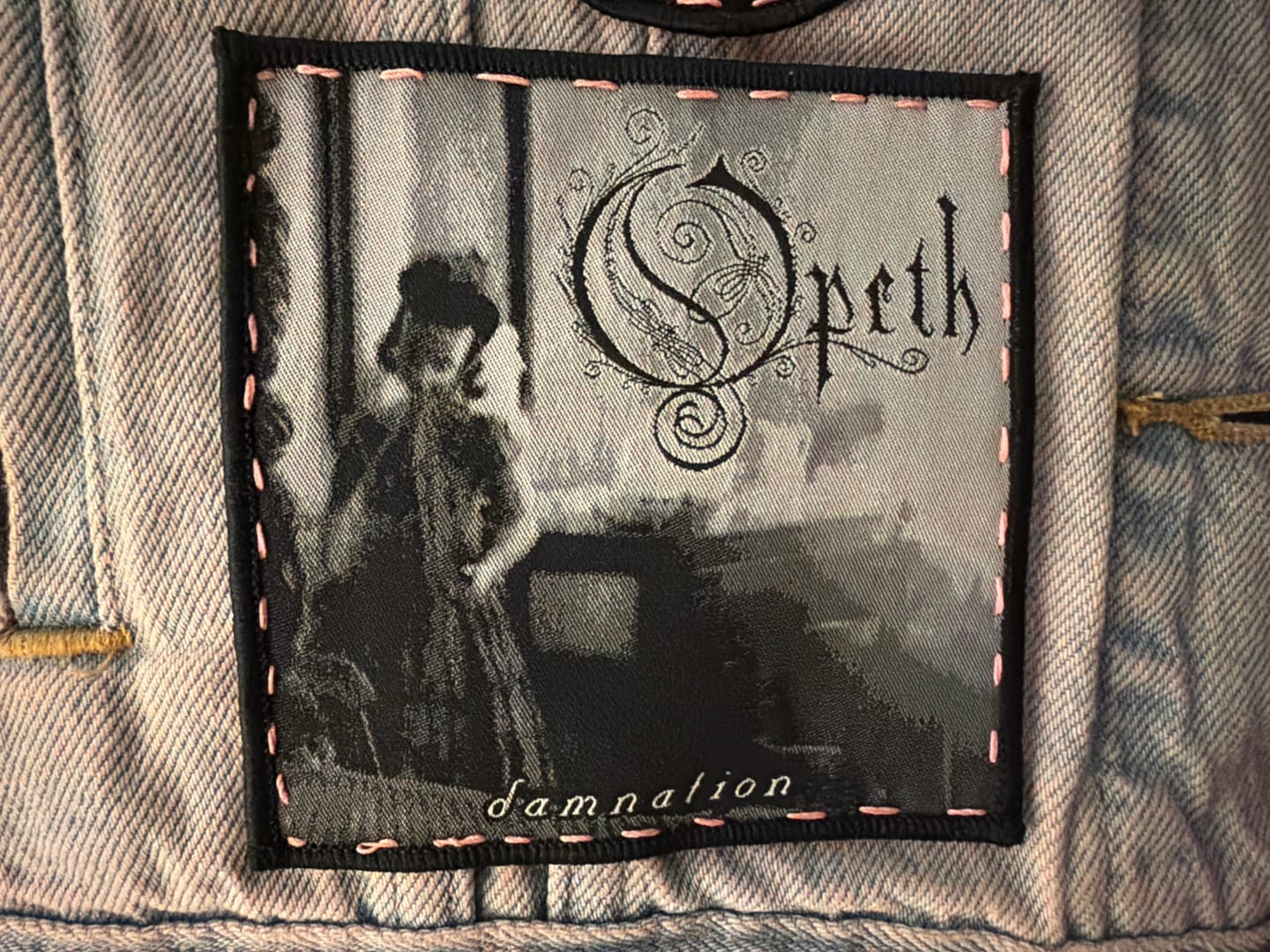 Customer photo review of Opeth - Damnation - Square Patch
