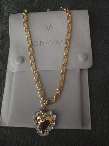 Customer photo review of Heart of Gold Chain Necklace