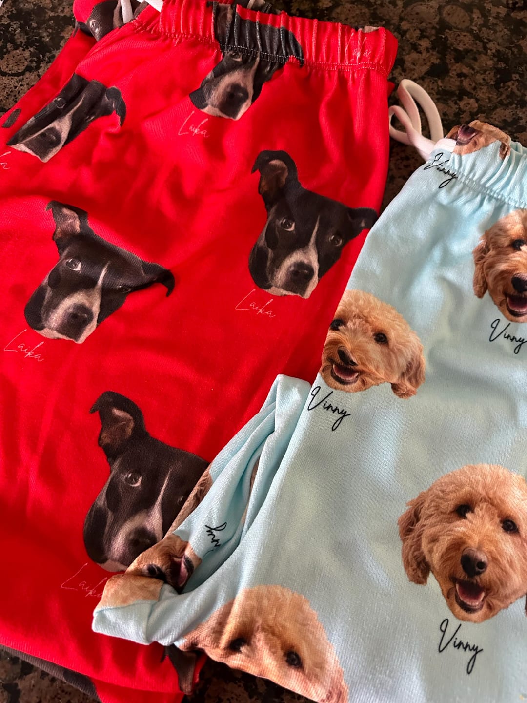Customer photo review of Personalized Pet Photo Pajama, Custom Dog & Cat Portrait PJs, Family Matching Loungewear