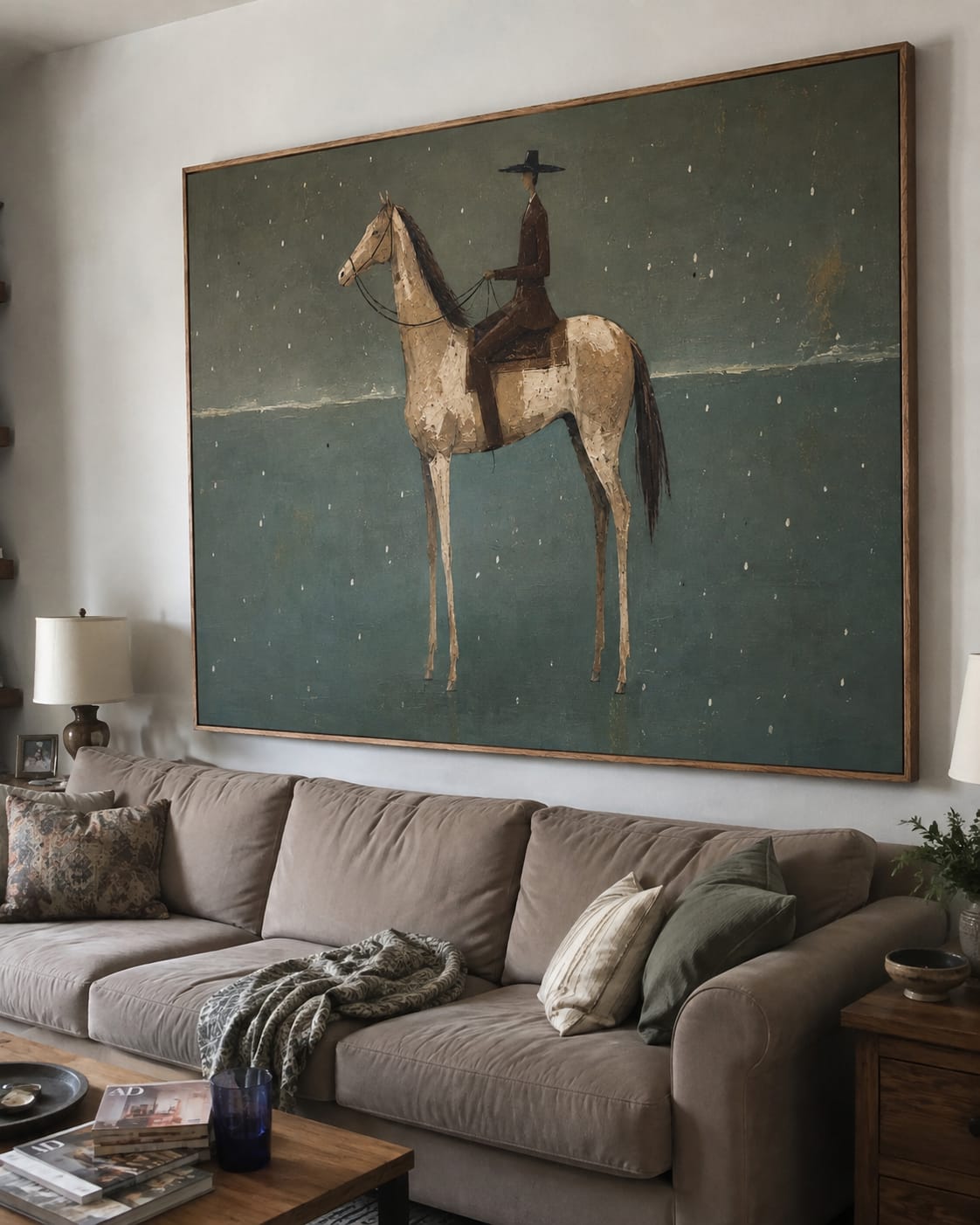 Customer photo review of Quiet Passage-Horse Rider Painting