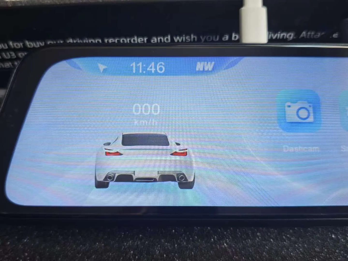 Customer photo review of Dashcam 1080p con camara de marcha atras 1080p